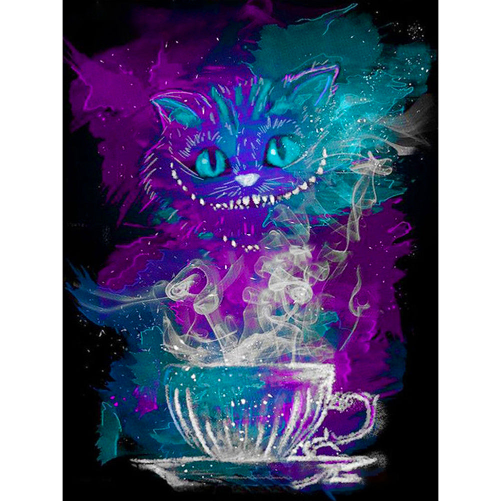 Cheshire Cat Alice In Wonderland - Full Round Drill Diamond Painting 30*40CM