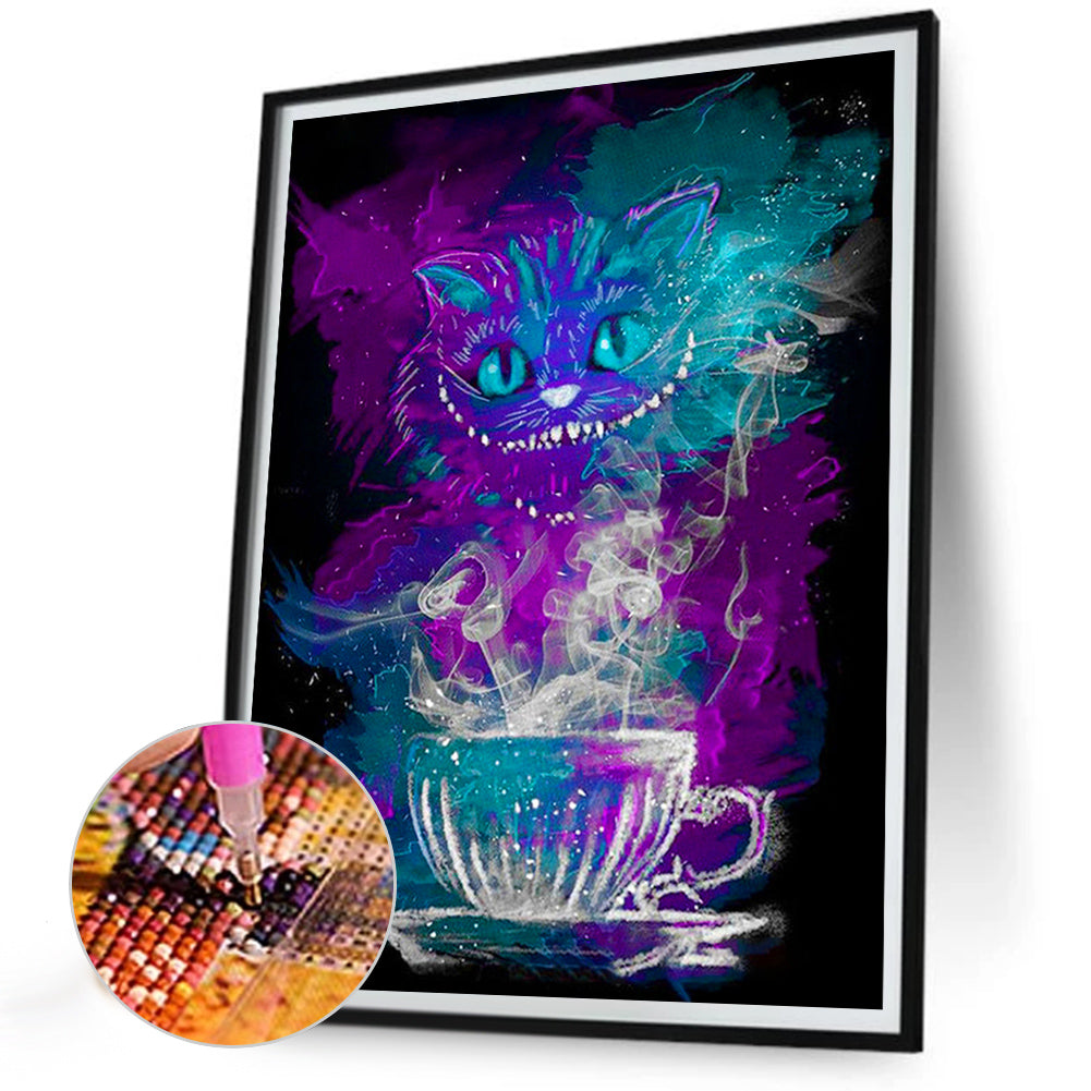 Cheshire Cat Alice In Wonderland - Full Round Drill Diamond Painting 30*40CM