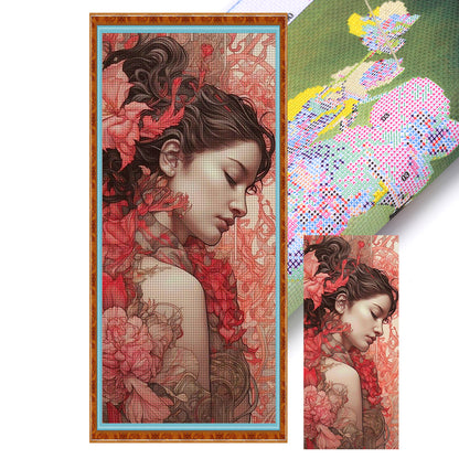 Girl - 11CT Stamped Cross Stitch 40*90CM