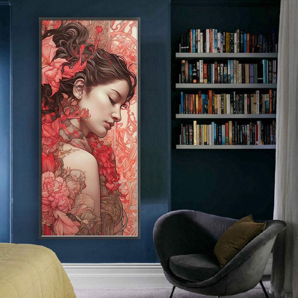 Girl - 11CT Stamped Cross Stitch 40*90CM