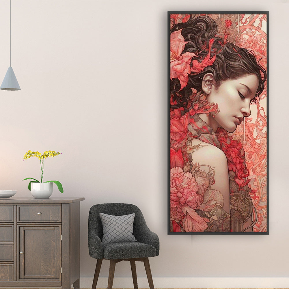 Girl - 11CT Stamped Cross Stitch 40*90CM