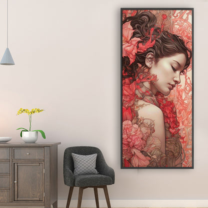 Girl - 11CT Stamped Cross Stitch 40*90CM