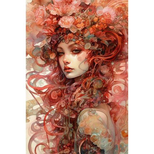 Girl - 11CT Stamped Cross Stitch 50*75CM