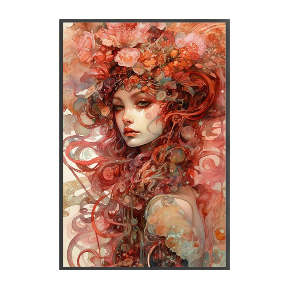 Girl - 11CT Stamped Cross Stitch 50*75CM
