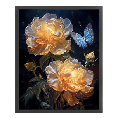 Flowers And Butterflies - 11CT Stamped Cross Stitch 40*50CM