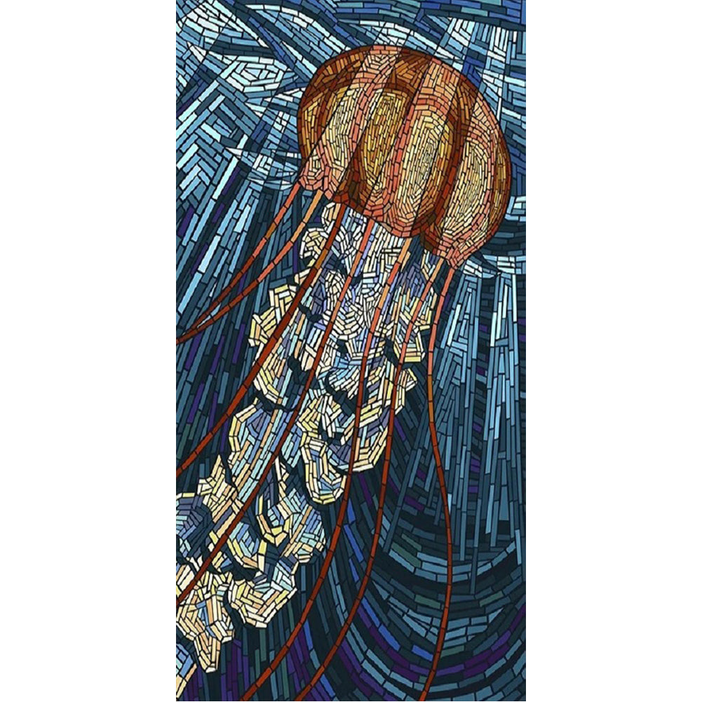 Jellyfish - 11CT Stamped Cross Stitch 40*80CM
