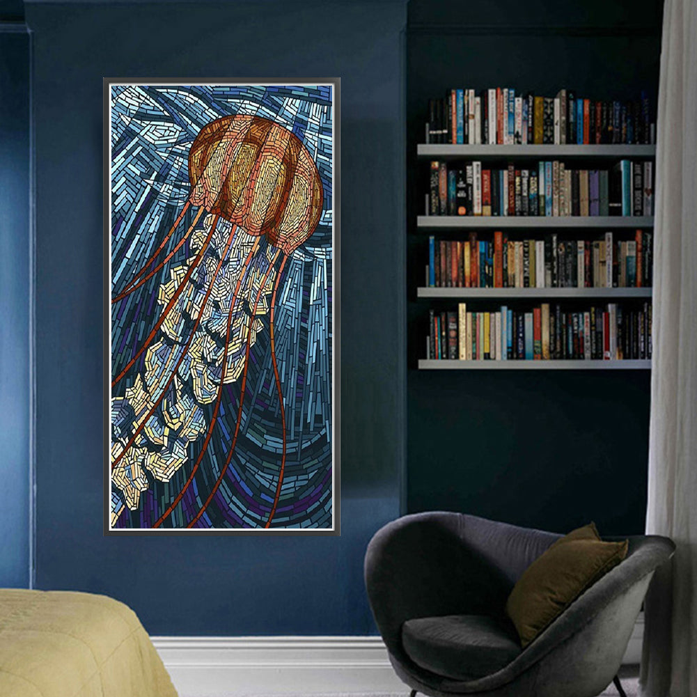 Jellyfish - 11CT Stamped Cross Stitch 40*80CM
