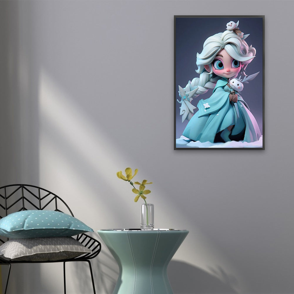 Frozen - Elsa - Full Square Drill Diamond Painting 20*30CM