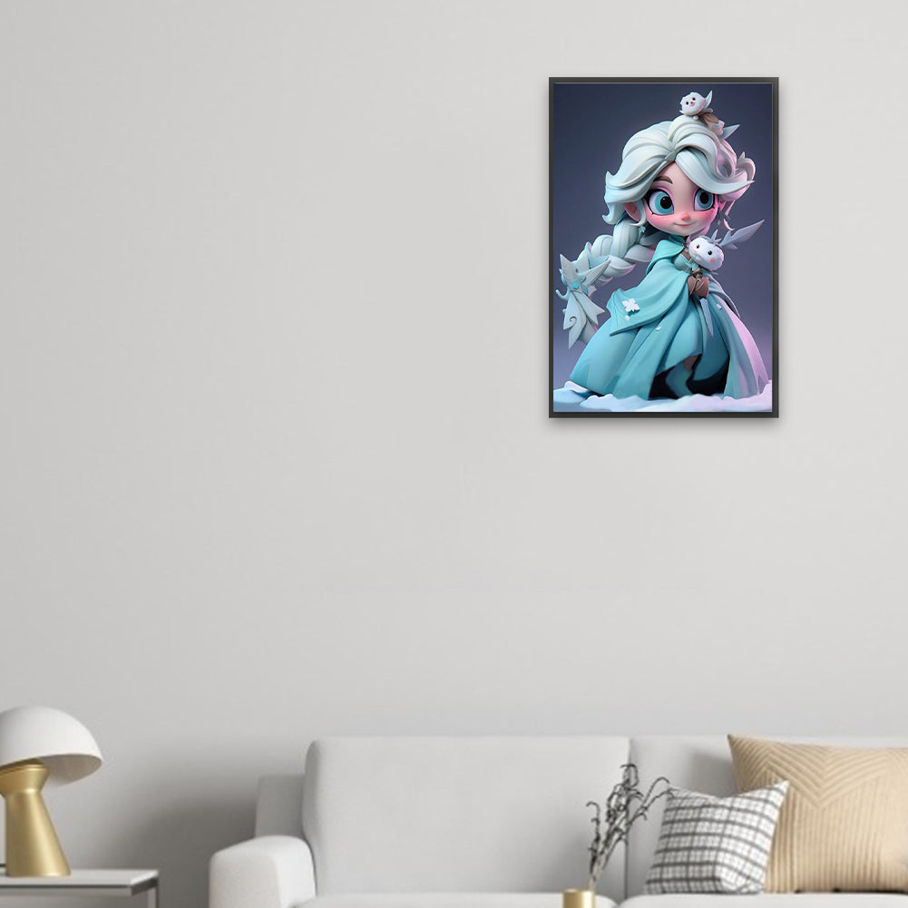 Frozen - Elsa - Full Square Drill Diamond Painting 20*30CM