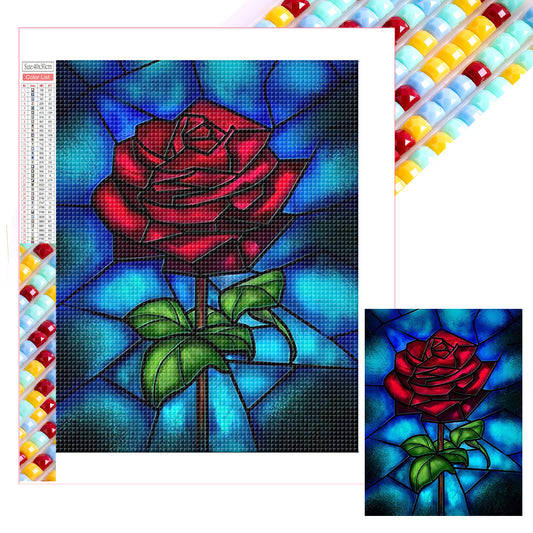 Rose - Full Square Drill Diamond Painting 30*40CM