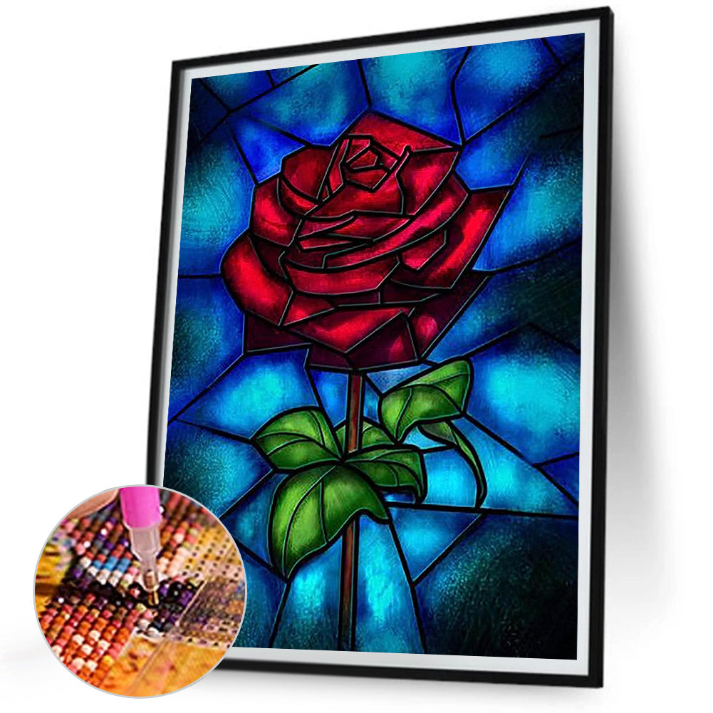 Rose - Full Square Drill Diamond Painting 30*40CM