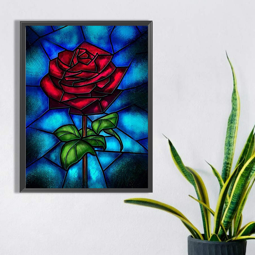 Rose - Full Square Drill Diamond Painting 30*40CM