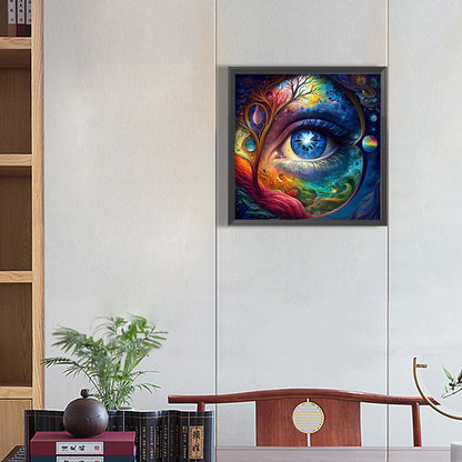 All-Encompassing Eyes - AB Round Drill Diamond Painting 40*40CM