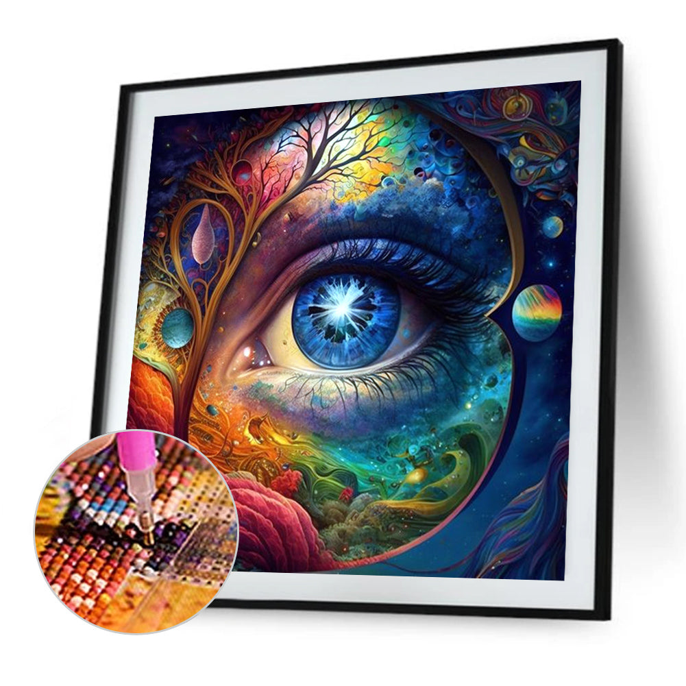 All-Encompassing Eyes - AB Round Drill Diamond Painting 40*40CM