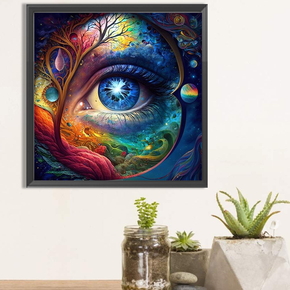 All-Encompassing Eyes - AB Round Drill Diamond Painting 40*40CM