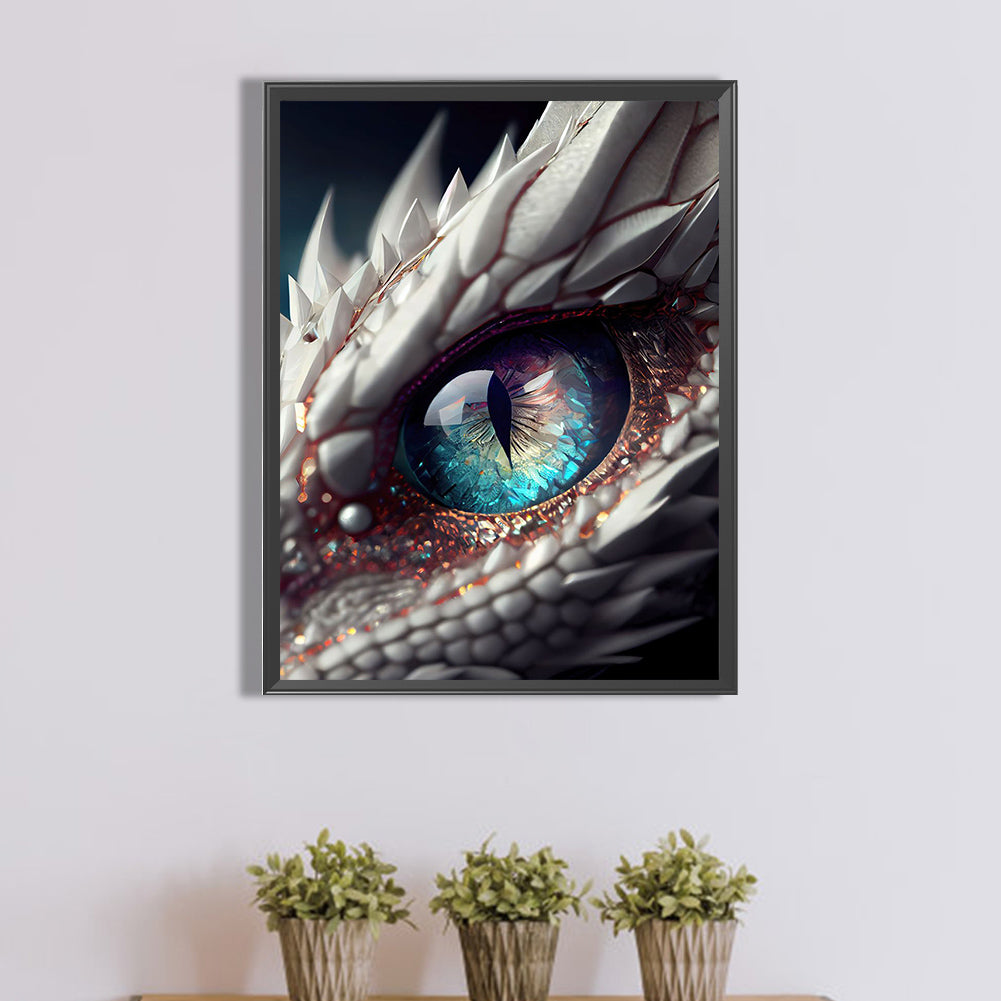 Dragon Eyes - AB Round Drill Diamond Painting 40*55CM