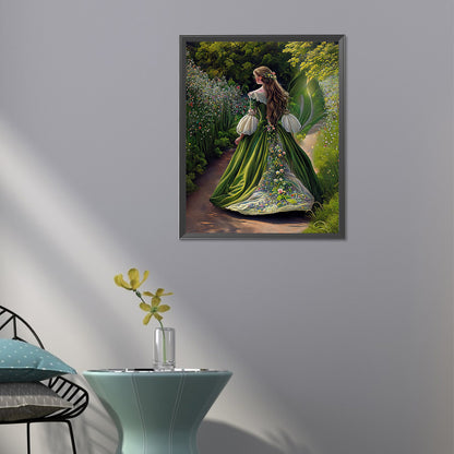 Princess Figure Series - AB Round Drill Diamond Painting 40*50CM