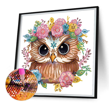 Owl - Special Shaped Drill Diamond Painting 30*30CM