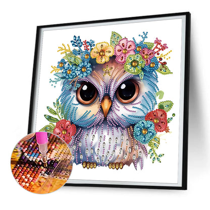 Owl - Special Shaped Drill Diamond Painting 30*30CM
