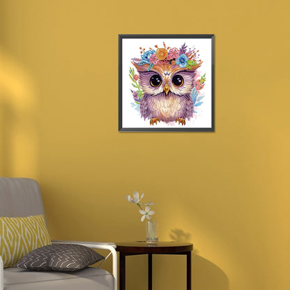 Owl - Special Shaped Drill Diamond Painting 30*30CM