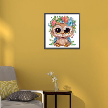 Owl - Special Shaped Drill Diamond Painting 30*30CM
