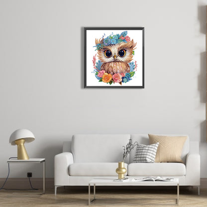 Owl - Special Shaped Drill Diamond Painting 30*30CM