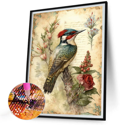 Yellowed Diary Of The Sparrow - Full Round Drill Diamond Painting 30*40CM