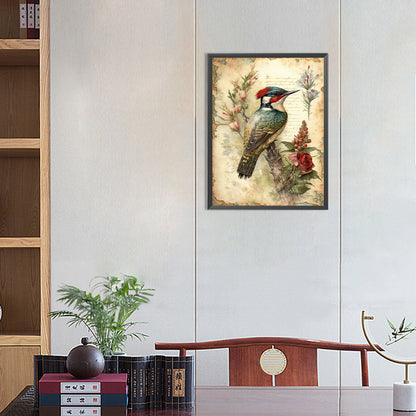 Yellowed Diary Of The Sparrow - Full Round Drill Diamond Painting 30*40CM