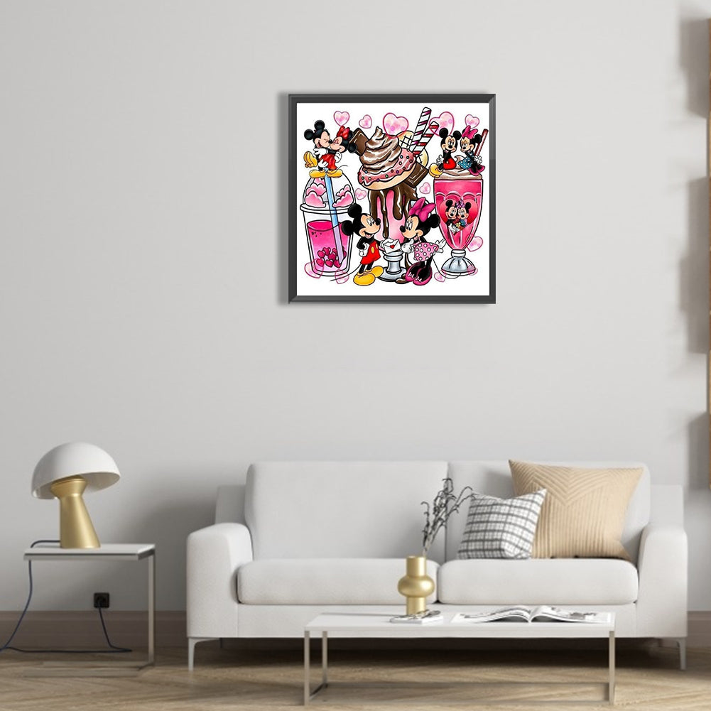 Mickey Mouse Mug Painting - Full Round Drill Diamond Painting 30*30CM