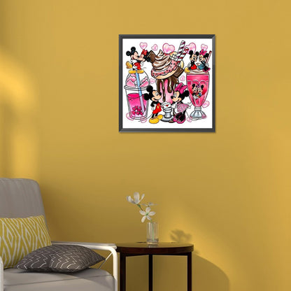 Mickey Mouse Mug Painting - Full Round Drill Diamond Painting 30*30CM