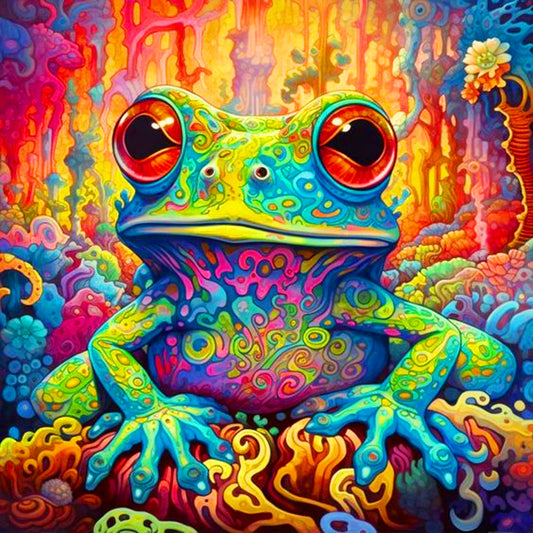 Frog - Full Round Drill Diamond Painting 30*30CM