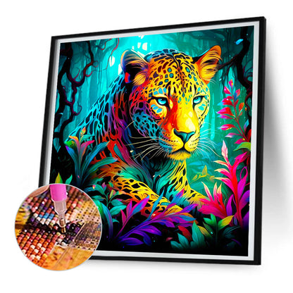 Leopard - Full Round Drill Diamond Painting 30*30CM