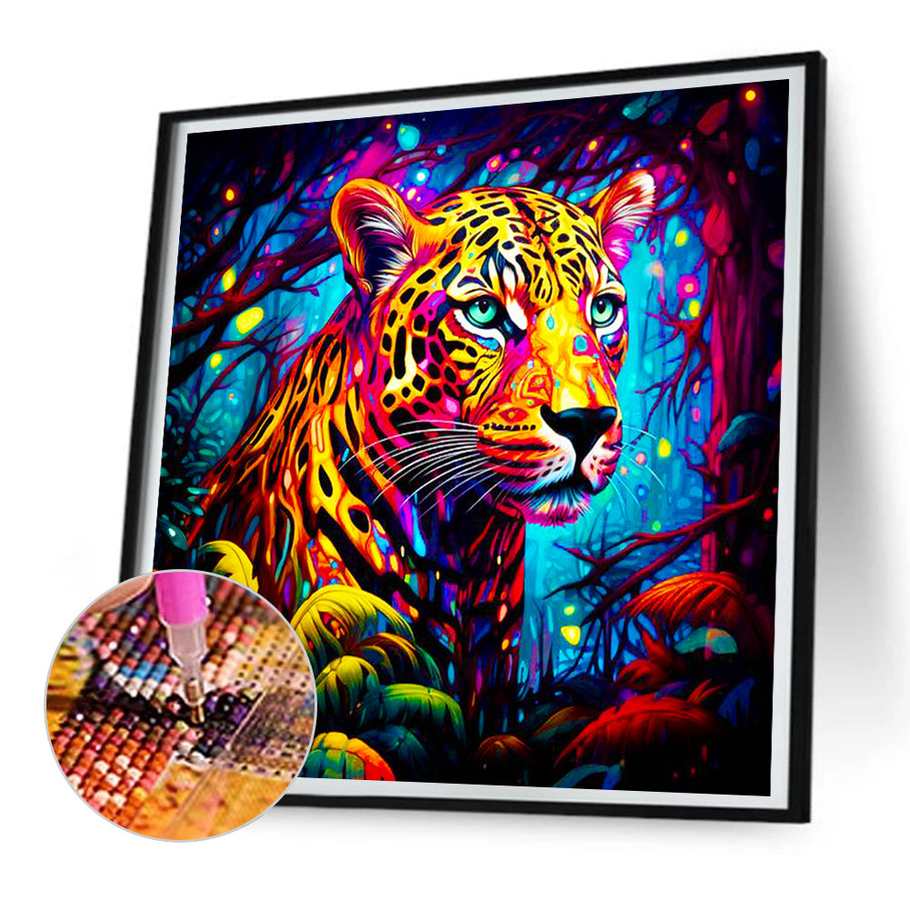 Leopard - Full Round Drill Diamond Painting 30*30CM