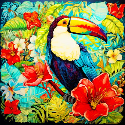 Toucan - Full Round Drill Diamond Painting 30*30CM