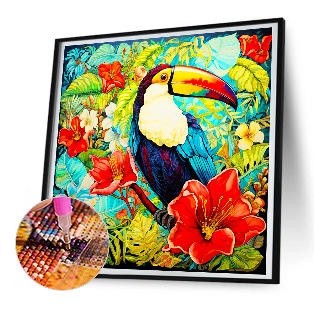 Toucan - Full Round Drill Diamond Painting 30*30CM