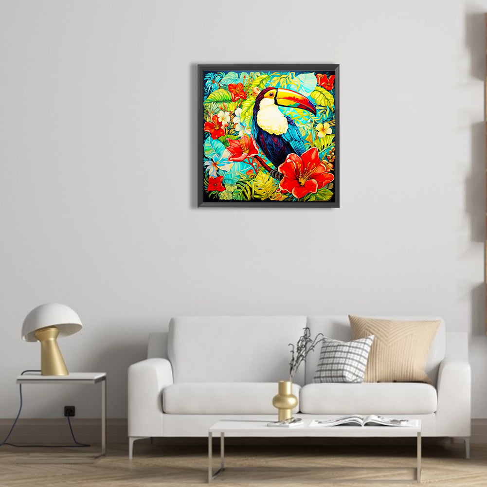 Toucan - Full Round Drill Diamond Painting 30*30CM