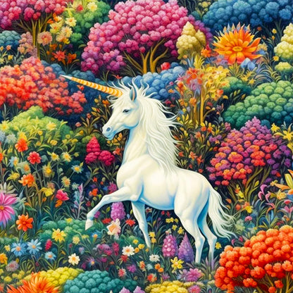 Unicorn - Full Round Drill Diamond Painting 30*30CM