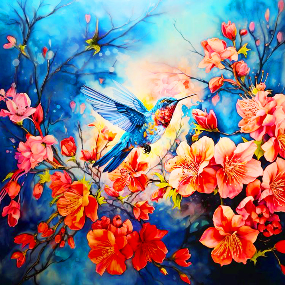 Hummingbird - Full Round Drill Diamond Painting 30*30CM