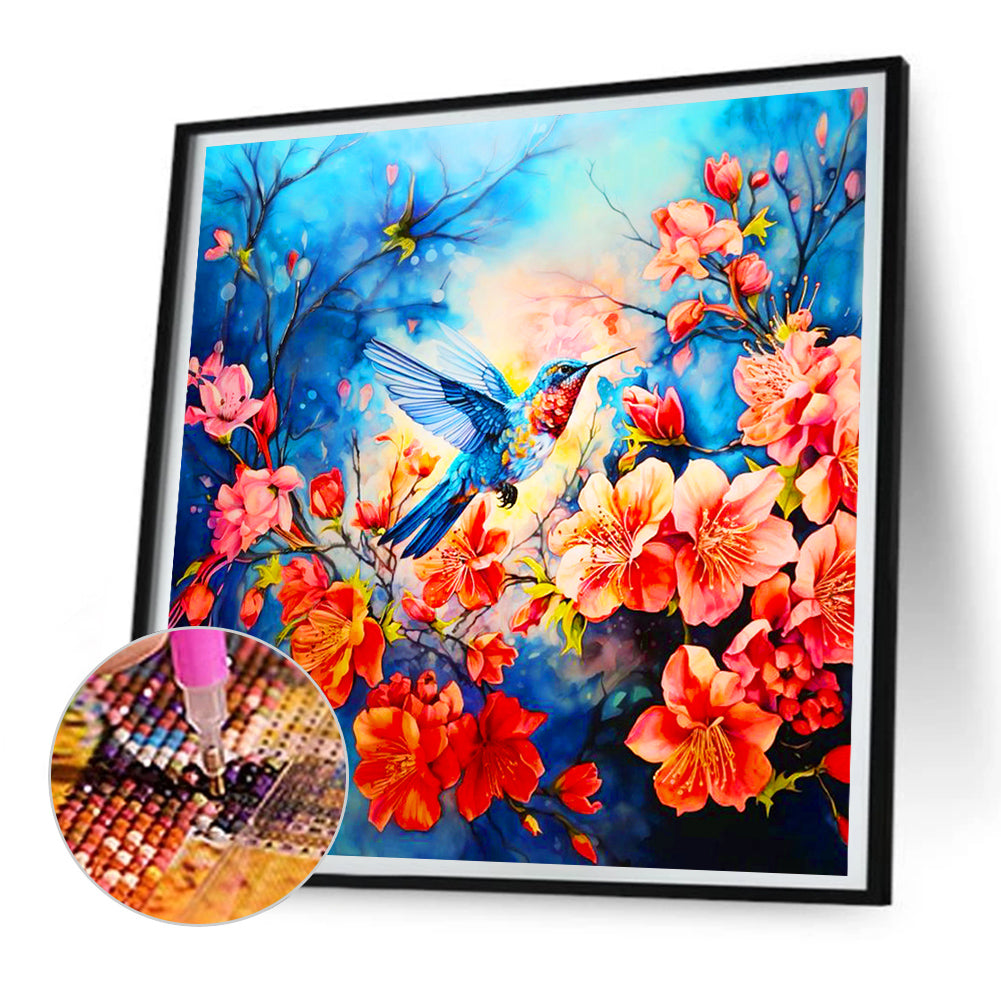 Hummingbird - Full Round Drill Diamond Painting 30*30CM