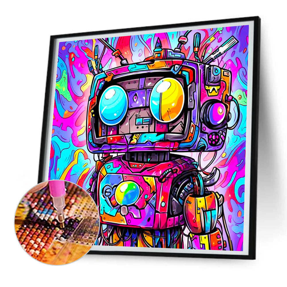 Robot - Full Round Drill Diamond Painting 30*30CM