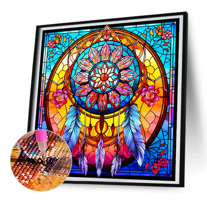 Glass Dream Catcher - Full Round Drill Diamond Painting 30*30CM