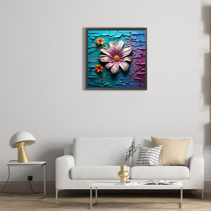 Flowers Bursting Through The Wall - Full Round Drill Diamond Painting 30*30CM