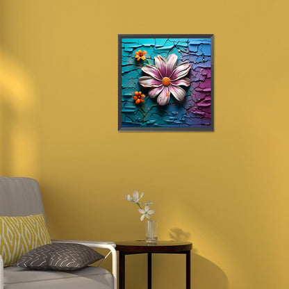 Flowers Bursting Through The Wall - Full Round Drill Diamond Painting 30*30CM