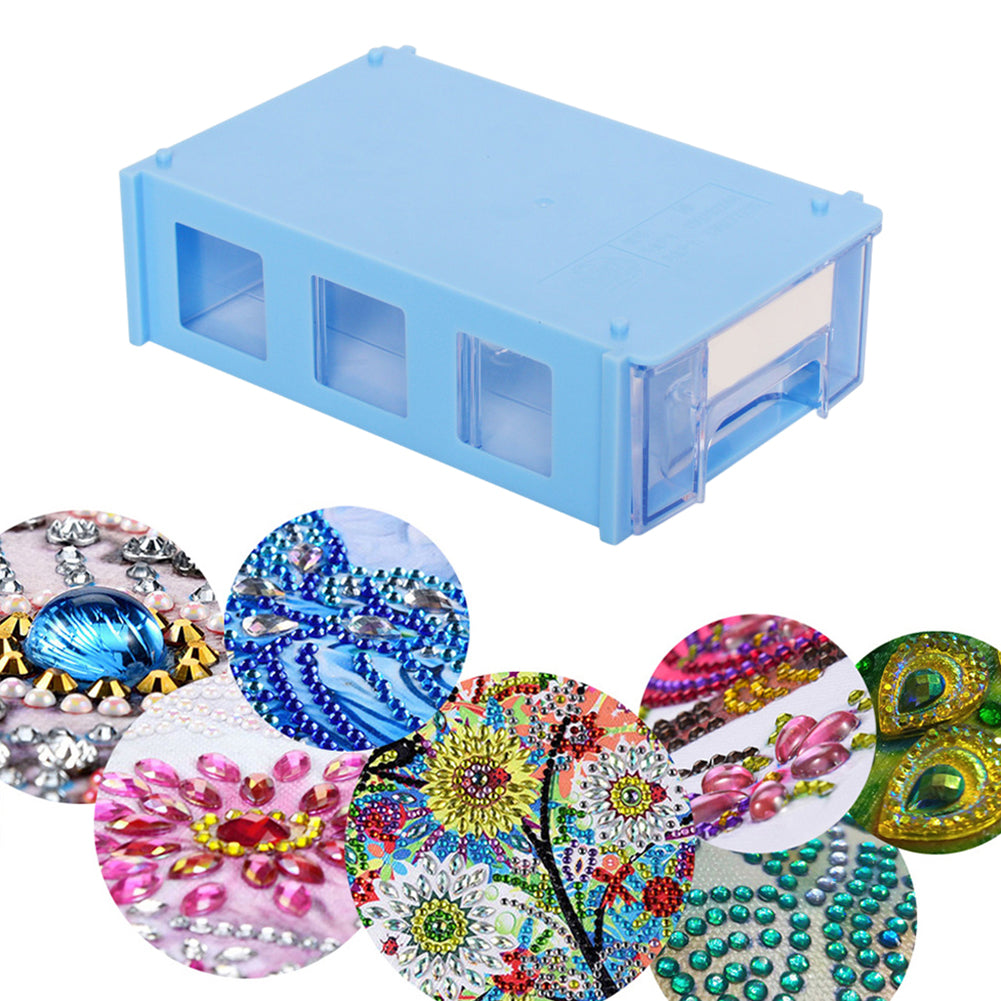 Plastic Storage Box Multifunctional Assemblable for Diamond Painting Accessories