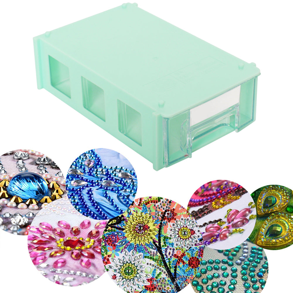 Plastic Storage Box Multifunctional Assemblable for Diamond Painting Accessories