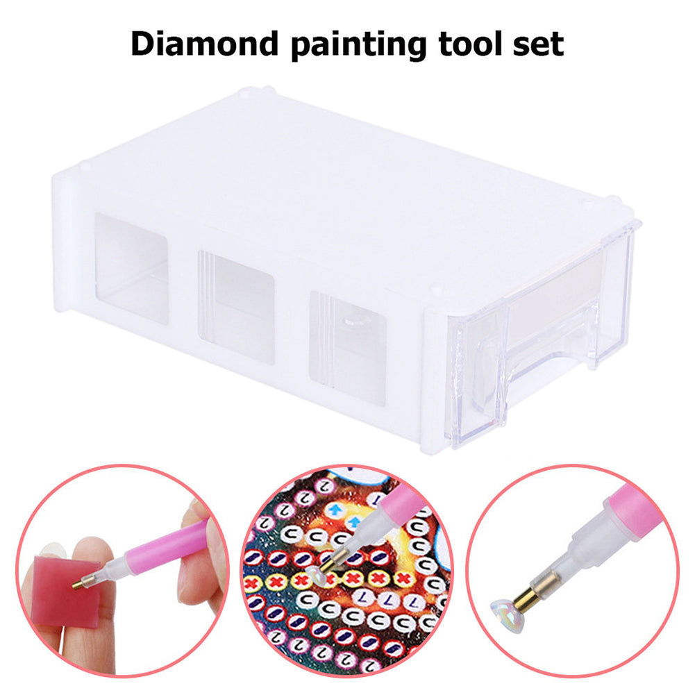 Plastic Storage Box Multifunctional Assemblable for Diamond Painting Accessories