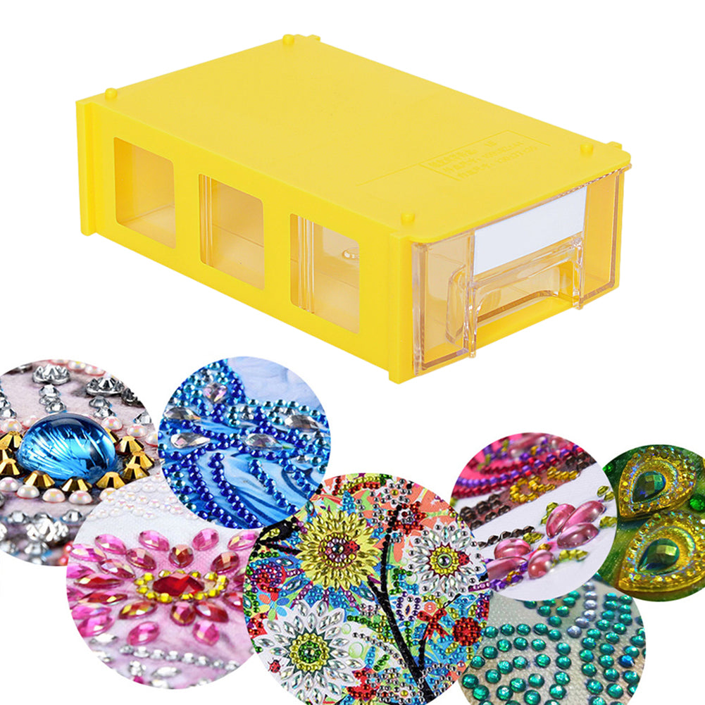 Plastic Storage Box Multifunctional Assemblable for Diamond Painting Accessories