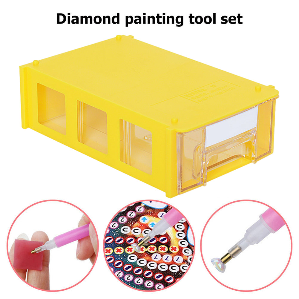 Plastic Storage Box Multifunctional Assemblable for Diamond Painting Accessories