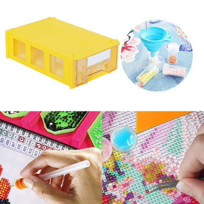 Plastic Storage Box Multifunctional Assemblable for Diamond Painting Accessories