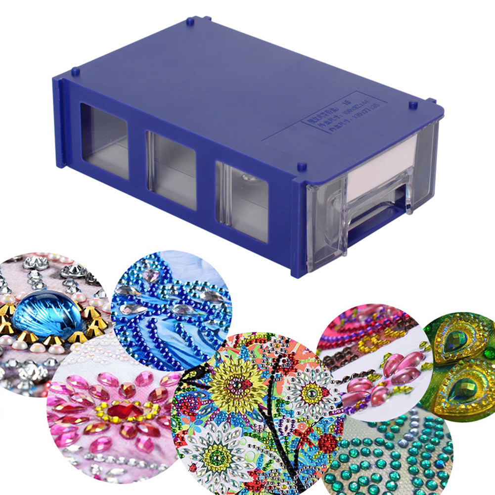 Plastic Storage Box Multifunctional Assemblable for Diamond Painting Accessories